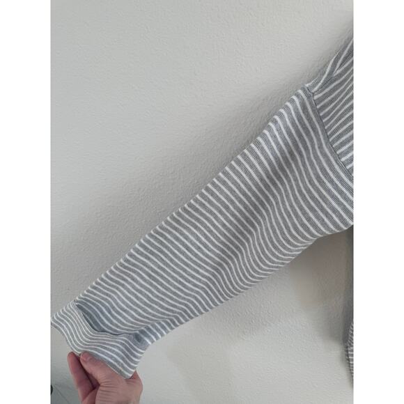 Eileen Fisher grey and shite stripped sweater NWT - Picture 3 of 6